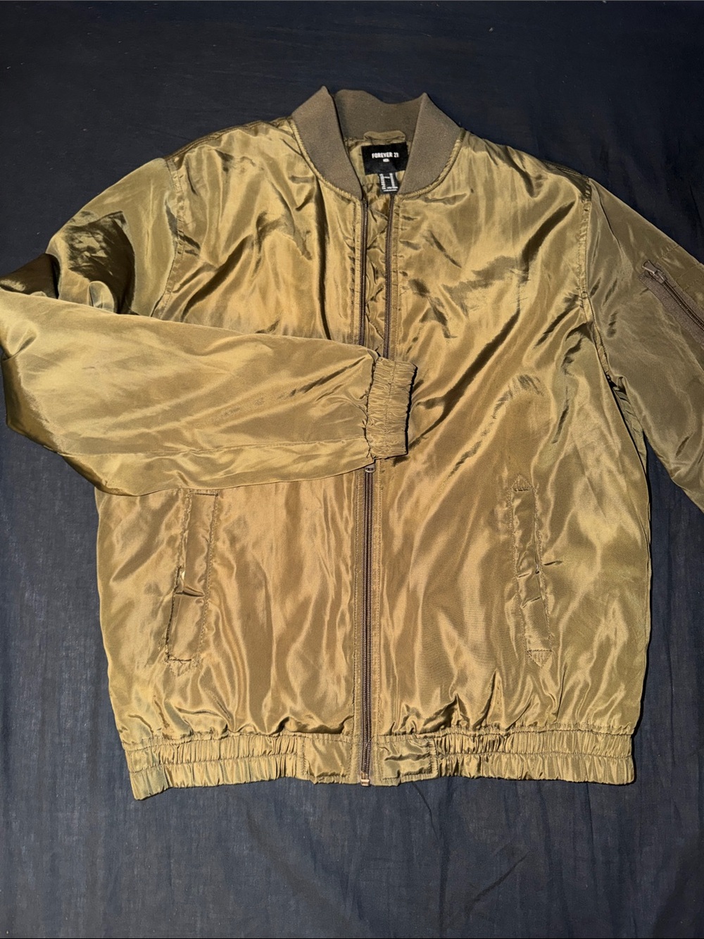 Forever 21 Olive Bomber Jacket